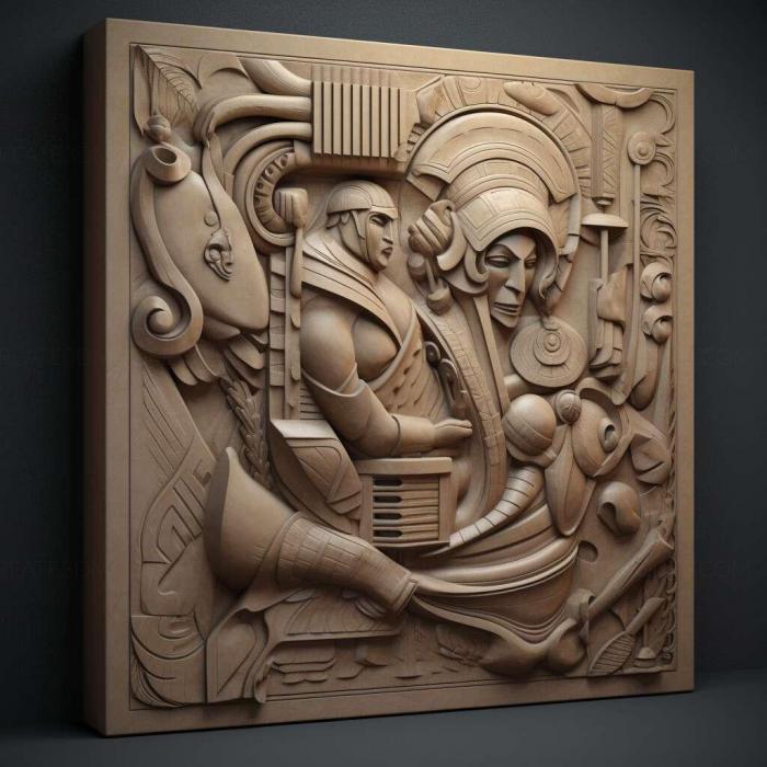 نموذج ثلاثي الأبعاد لآلة CNC 3D Art 